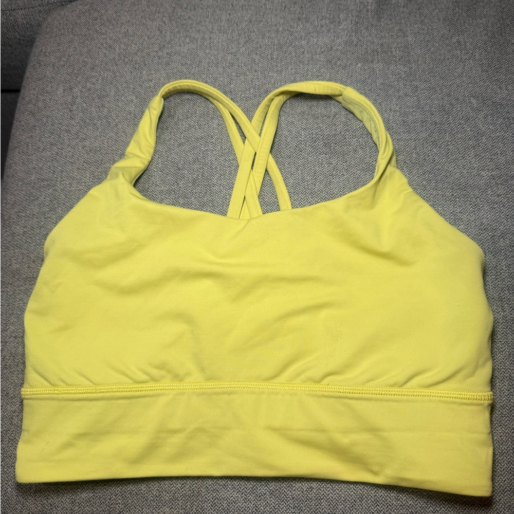 Lululemon Athletica Bright Yellow Sports Bra